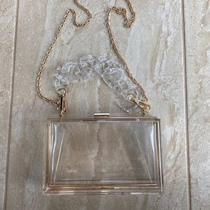 Fashion Nova clear square purse